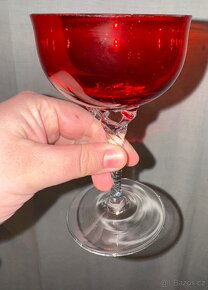 Rubínové skleničky Bohemia - 3