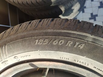 14" kola 4x100 + pneu 185/60 R14 - 3