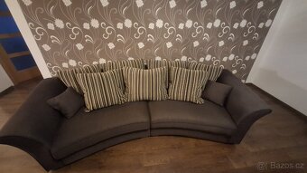 Sedací souprava - hnědá - 3