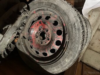 3x plecháče 205/55 R16 + 7mm pneumatiky - 3