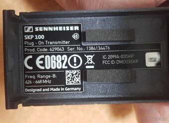 Vysílač (kostka) Sennheiser SKP 100, G3, range B - 3