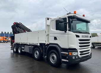Scania G450 8x4 - valník s hydraulickou rukou FASSI - 3