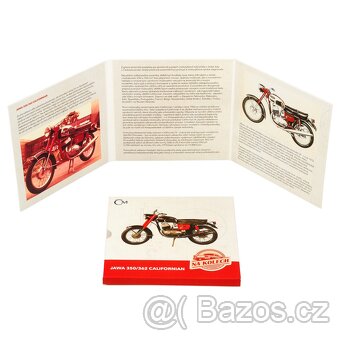 Stříbrná mince Na kolech - Motocykl JAWA Californian proof - 3