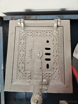 dvířka ke kamnům litinová ozdobná a komínová - 3