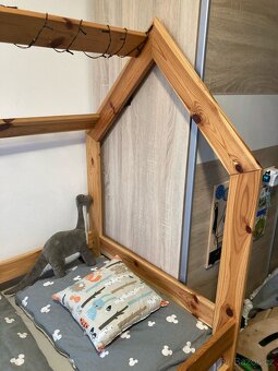 Dětská domečková postel z masivu - 3