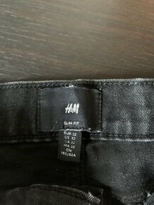 H&M černé džínové kraťasy - 3