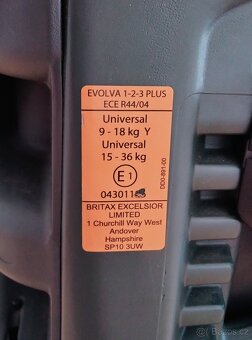 Dětská autosedačka Britax Römer Evolva 1-2-3 plus - 3