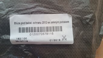 Blůza pod balist. ochranu 2012 se zeleným potiskem - 3