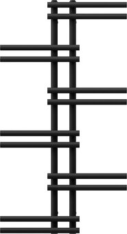 Mexen Jari koupelnový radiátor 1005 x 550 mm, 339 W, černý - 3