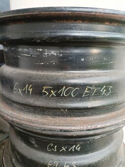 Plechové disky 14" – 5x100 – Fabia, Polo, Ibiza - 3