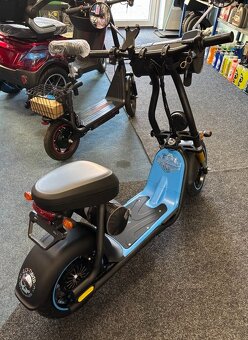 Elektrická koloběžka styl Harley 1350W pneu 14" sedlo COC - 3