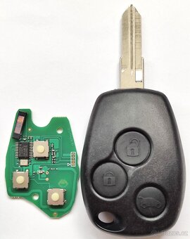 Klíč Dacia Renault ID46 / 4A / 433MHz. Kompletní klíč 2 / 3 - 3