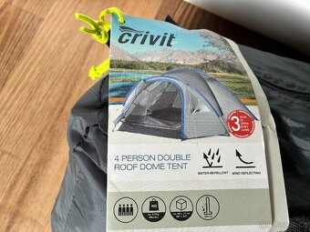 NOVÝ, extra velký stan CRIVIT pro 4 osoby 300x250x130 cm - 3