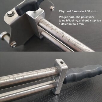 Rolovací ohýbačka plechu 200 mm ohyb do 100° - 3