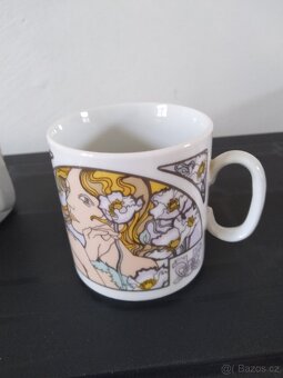 Porcelánové hrníčky Alfons Mucha - 3