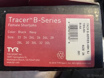 TYR Tracer B-Series Short John Black vel.28 - 3