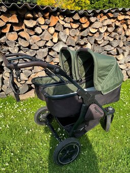 Dvojčecí kočár TFK DUO 2 2023 olive - 3