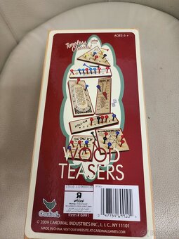 Wood teasers - anglicky, dřevěné hlavolamy - 3