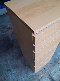 Ikea komoda Malm bříza se zrcadlem - 3