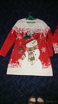 vánoční šaty vel L a XL - 3
