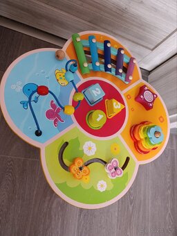 Dřevěný dětský stoleček aktivityboard - 3