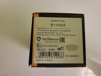 Sada brzdových destiček DENCKERMANN B110926 - 3