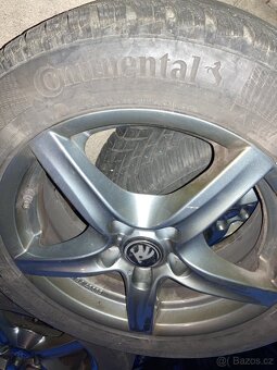 Atraktivní alu sada Škoda 205/55 R16, velmi pěkná - 3