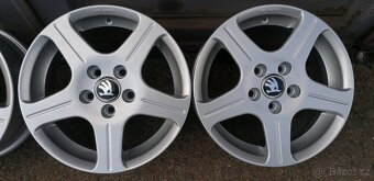 Alu kola Fabia 1 , 5x100 14" - TOP STAV jako nové - 3