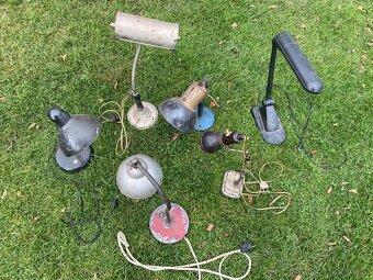 lampa retro lampa dílenská lampa industriální bankéřka - 3