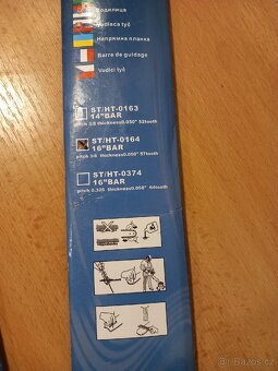 Pilová vodící lišta 16" 57 článků 3/8"/1,3mm Nová - 3