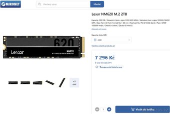 SSD M.2 LEXAR NM620 2TB - 3