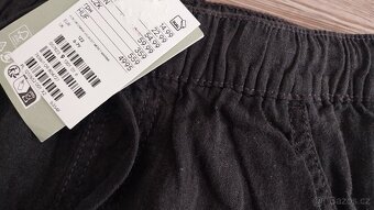 Nově lněné kalhoty H&M, vel. 122 - 3