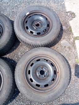 Sada kol 5x100 vč. zim. pneu Barum 195/65 R 15 - 3