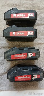 Metabo akumulátory + nabíječka - 3