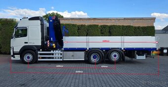 Volvo FM500 - 6x2 - Valník + HR-HMF 3220 – EURO 6 - 3