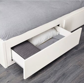 Rozkládací postel Ikea bílá - 3