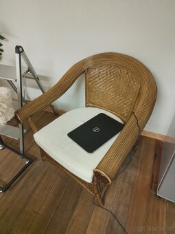 Křesla- koženková a proutěná - 3