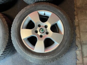 ALU disky 5x112 R15 6,5Jx15H2 ET 50 se zimními pneu 195/65 R - 3