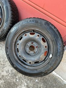 Plechové disky 5x100 zimní pneu Barum 185/60/14 - 3