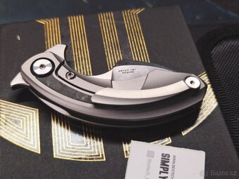 Nůž BESTECH STRELIT ocel M390, střenka titan a carbon - 3