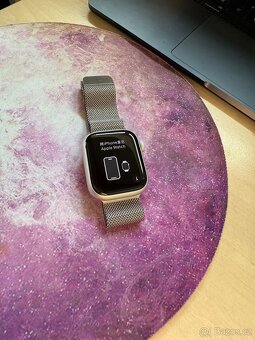Prodám Apple Watch 9 41mm GPS+Cellular Milánsky tah - 3