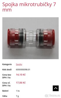 Spojka, redukce, gas blok mikrotrubicky 7,8,10,12 - 3