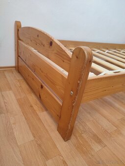 Dřevěná postel 90 cm - 3