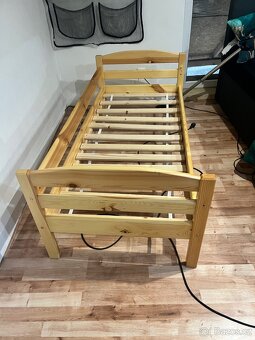 Dětská postel 165 x 75 včetně matrace. - 3
