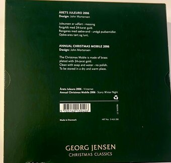 Georg Jensen Sberatelsky predmet Nocni krajina, edice 2006 - 3