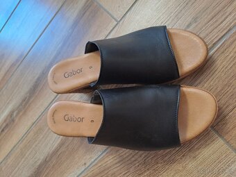dámské kožené pantofle Gabor, vel. 43 (9) - 3