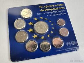 Sada oběžných mincí 2024 Vstup ČR a SR do Evropské unie - 3