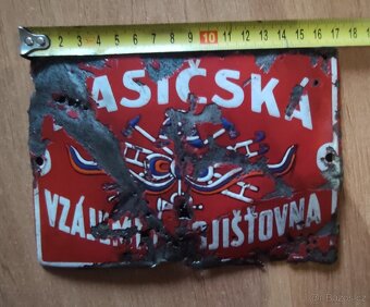 Smaltovaná cedule. - 3