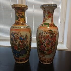 Velké čínské vázy - 2 ks,62 cm - 3