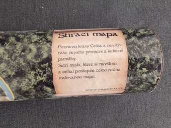 Stírací mapa Česka DELUXE XL (90 x 60 cm) - 3